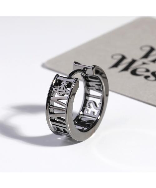 ヴィヴィアン ウエストウッド Vivienne Westwood Vivienne Westwood ピアス MAN WESTMINSTER SINGLE 62030052 （02S001/RUTHENIUM/ブラック） 02S001/RUTHENIUM/ブラック