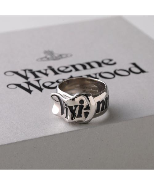 ヴィヴィアン ウエストウッド Vivienne Westwood Vivienne Westwood リング 6404017V 01P107 ベルトリング 指輪 （P107/PLATINUM/BLACK-Enamel） P107/PLATINUM/BLACK-Enamel