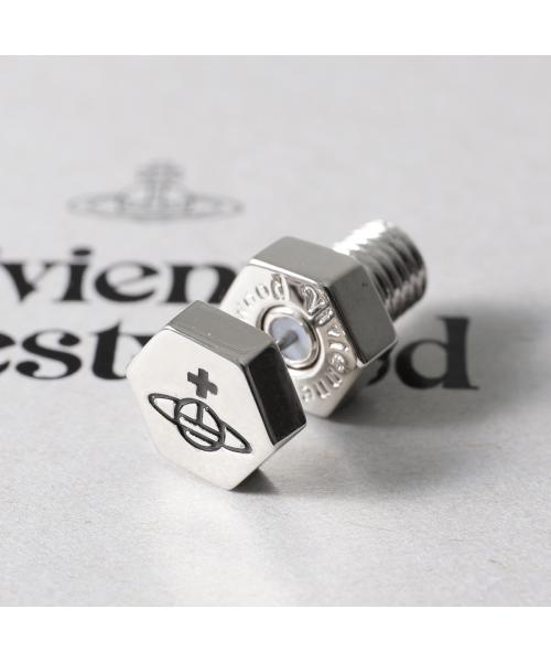 ヴィヴィアン ウエストウッド Vivienne Westwood Vivienne Westwood ピアス ADEL  6201035C 片耳販売 （P107/PLATINUM-BLACK） P107/PLATINUM-BLACK
