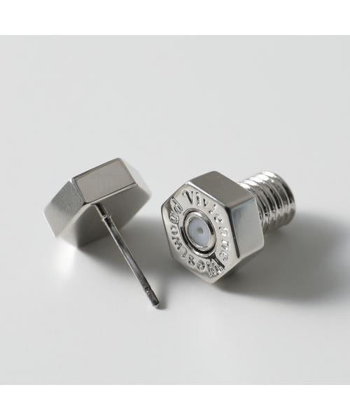 ヴィヴィアン ウエストウッド Vivienne Westwood Vivienne Westwood ピアス ADEL  6201035C 片耳販売 （P107/PLATINUM-BLACK） P107/PLATINUM-BLACK