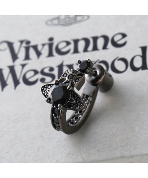 ヴィヴィアン ウエストウッド Vivienne Westwood Vivienne Westwood ピアス MATENIA 6201033F 片耳販売 （S101/RUTHENIUM/BLACK-CZ） S101/RUTHENIUM/BLACK-CZ