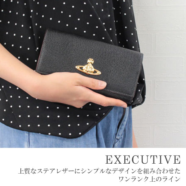 ヴィヴィアン ウエストウッド Vivienne Westwood レディース がま口かぶせ長財布 EXECUTIVE 3118C98 ワインレッド
