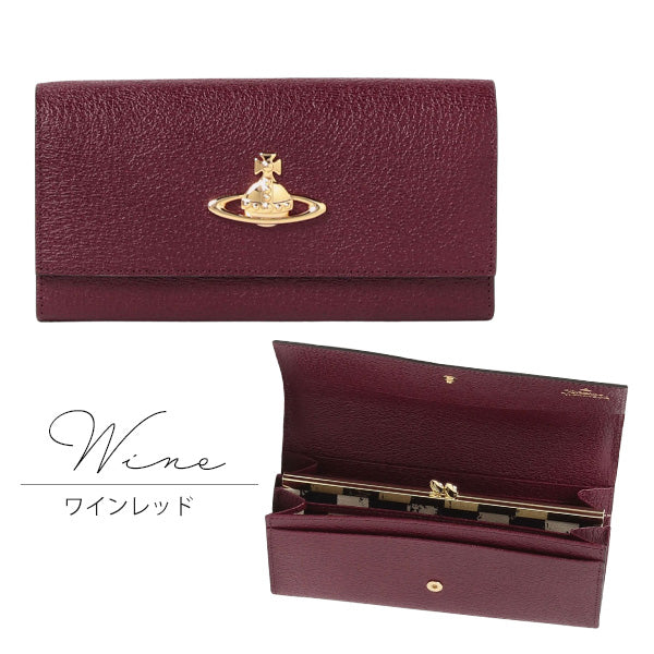ヴィヴィアン ウエストウッド Vivienne Westwood レディース がま口かぶせ長財布 EXECUTIVE 3118C98 ワインレッド