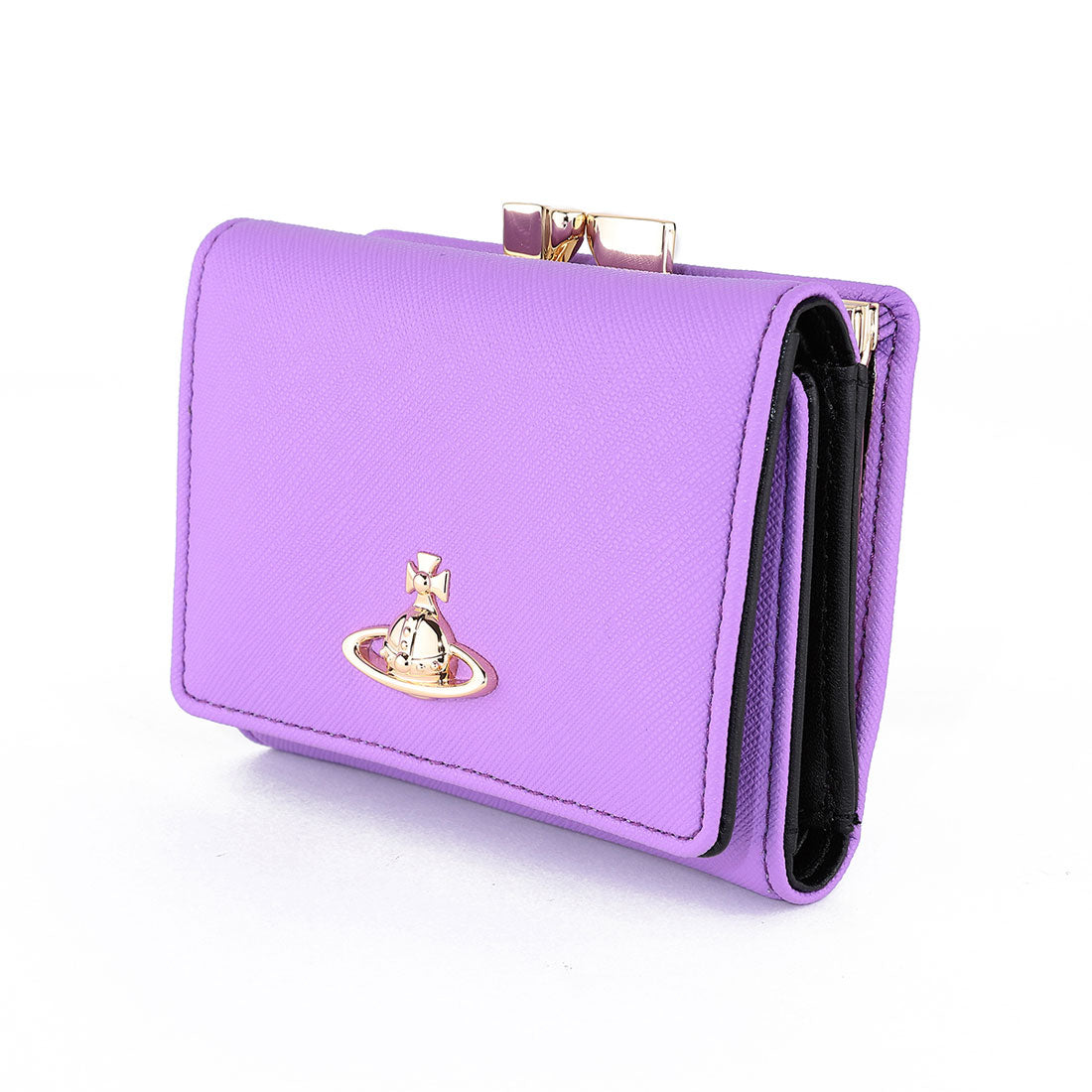 Vivian Westwood 3-fold wallet Saffiano Biogreen SMALL FRAME WALLET 5115002MW S000B J405 LILAC