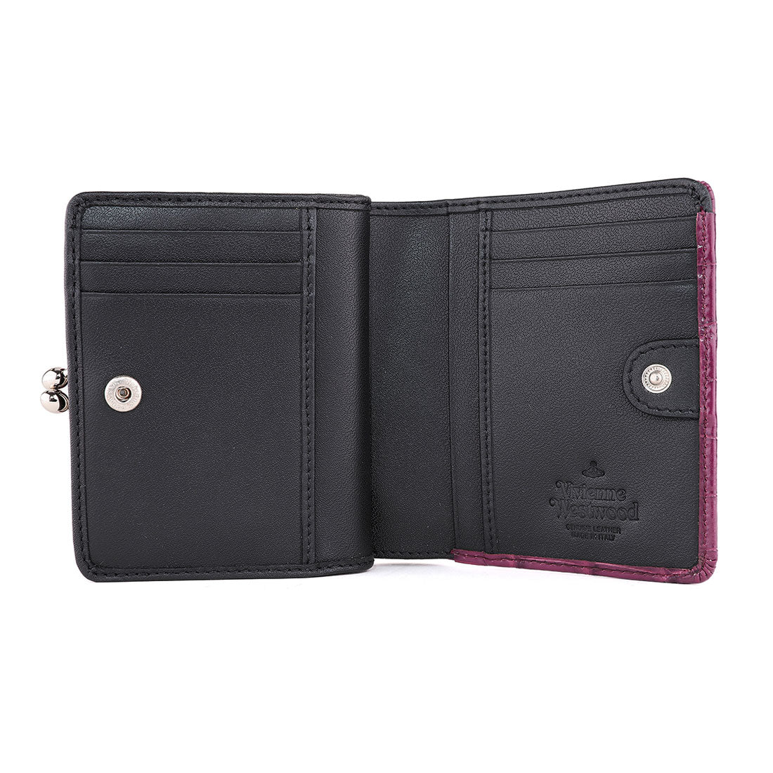 Vivian Westwood 2-fold wallet crocodile embossed FLAME POCKET WALLET 5115002YW L0039 J403 PURPLE