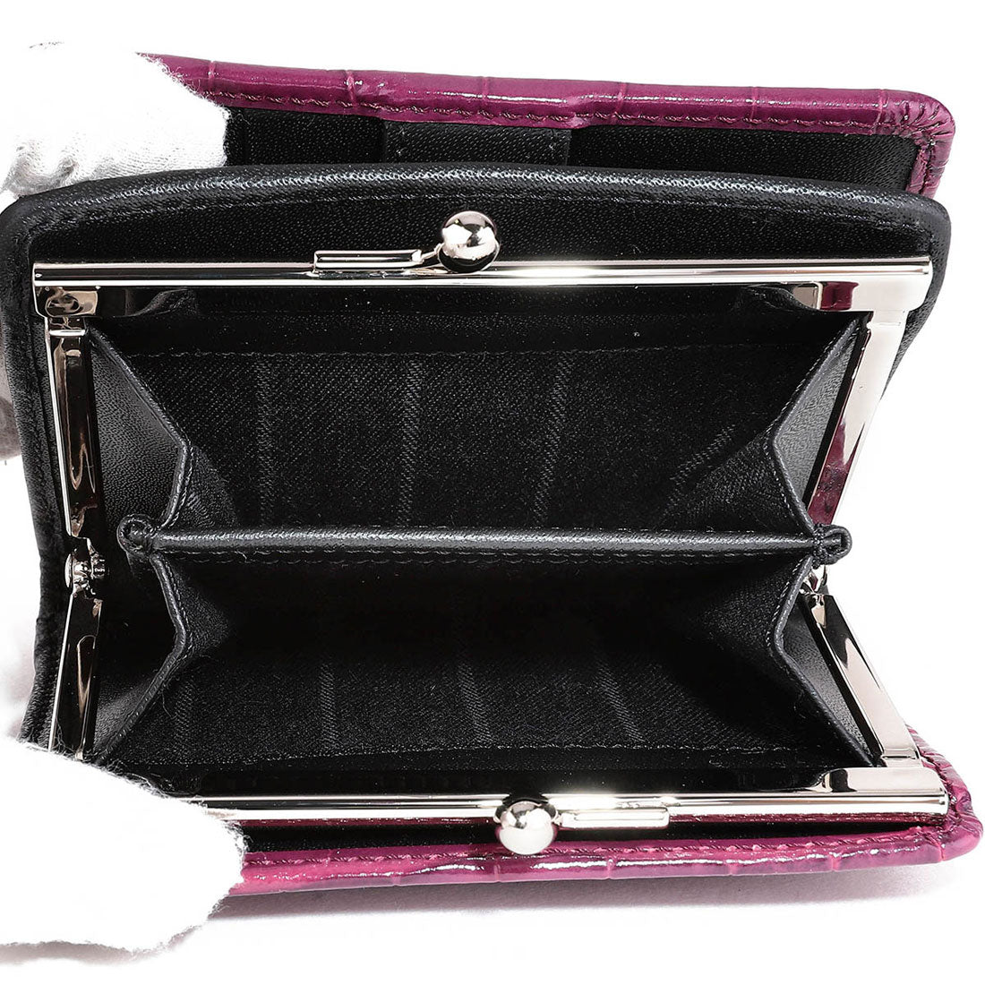 Vivian Westwood 2-fold wallet crocodile embossed FLAME POCKET WALLET 5115002YW L0039 J403 PURPLE