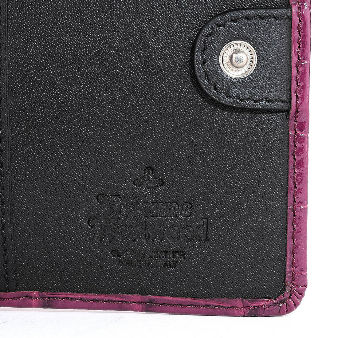 Vivian Westwood 2-fold wallet crocodile embossed FLAME POCKET WALLET 5115002YW L0039 J403 PURPLE