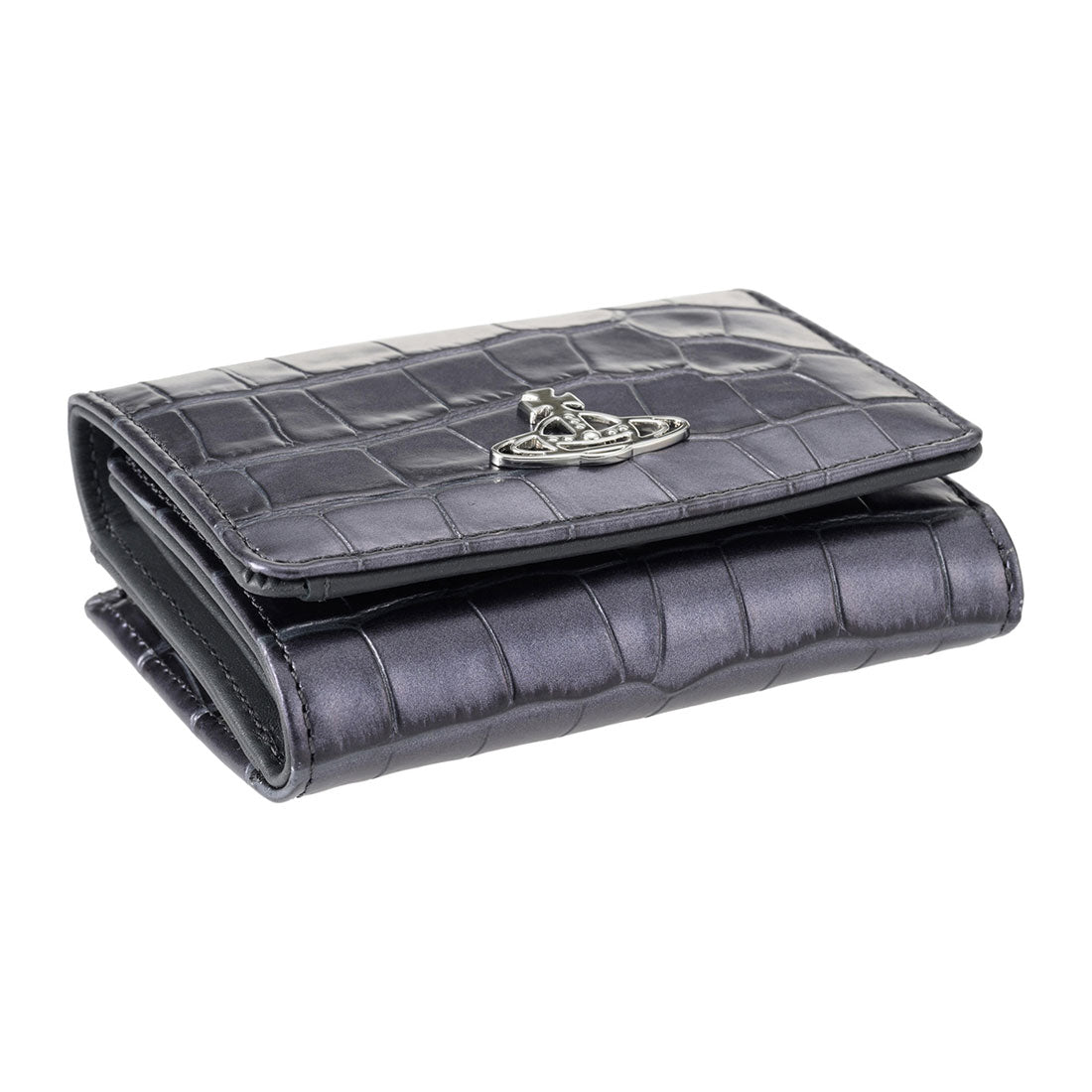 Vivian Westwood Vivienne Westwood 3-fold wallet crocodile emboss SMALL
