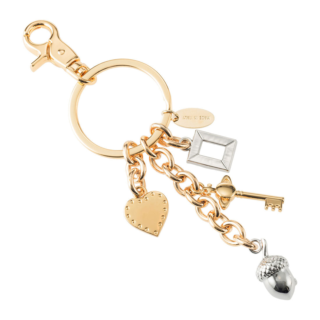 ヴィヴィアン ウエストウッド Vivienne Westwood キーホルダー ラインストーン MULTI CHARM KEYRING 8203012BU OM001F R401 GOLD （ゴールド） ゴールド