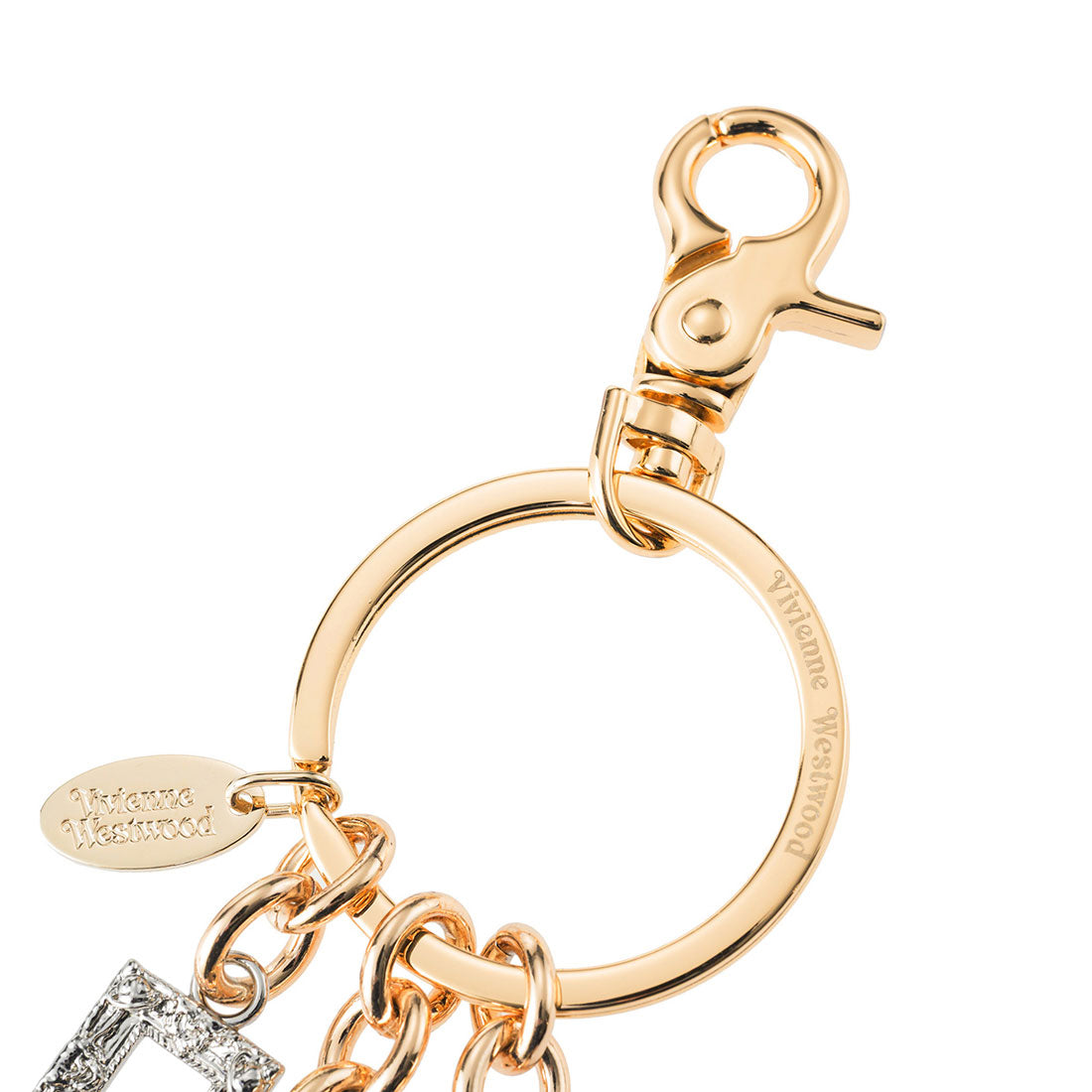 ヴィヴィアン ウエストウッド Vivienne Westwood キーホルダー ラインストーン MULTI CHARM KEYRING 8203012BU OM001F R401 GOLD （ゴールド） ゴールド