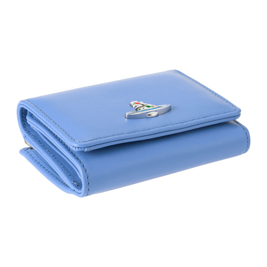 ヴィヴィアン ウエストウッド Vivienne Westwood 3つ折り財布 ナッパ SMALL FRAME WALLET 5115002KW L001L K404 BLUE （ブルー） ブルー