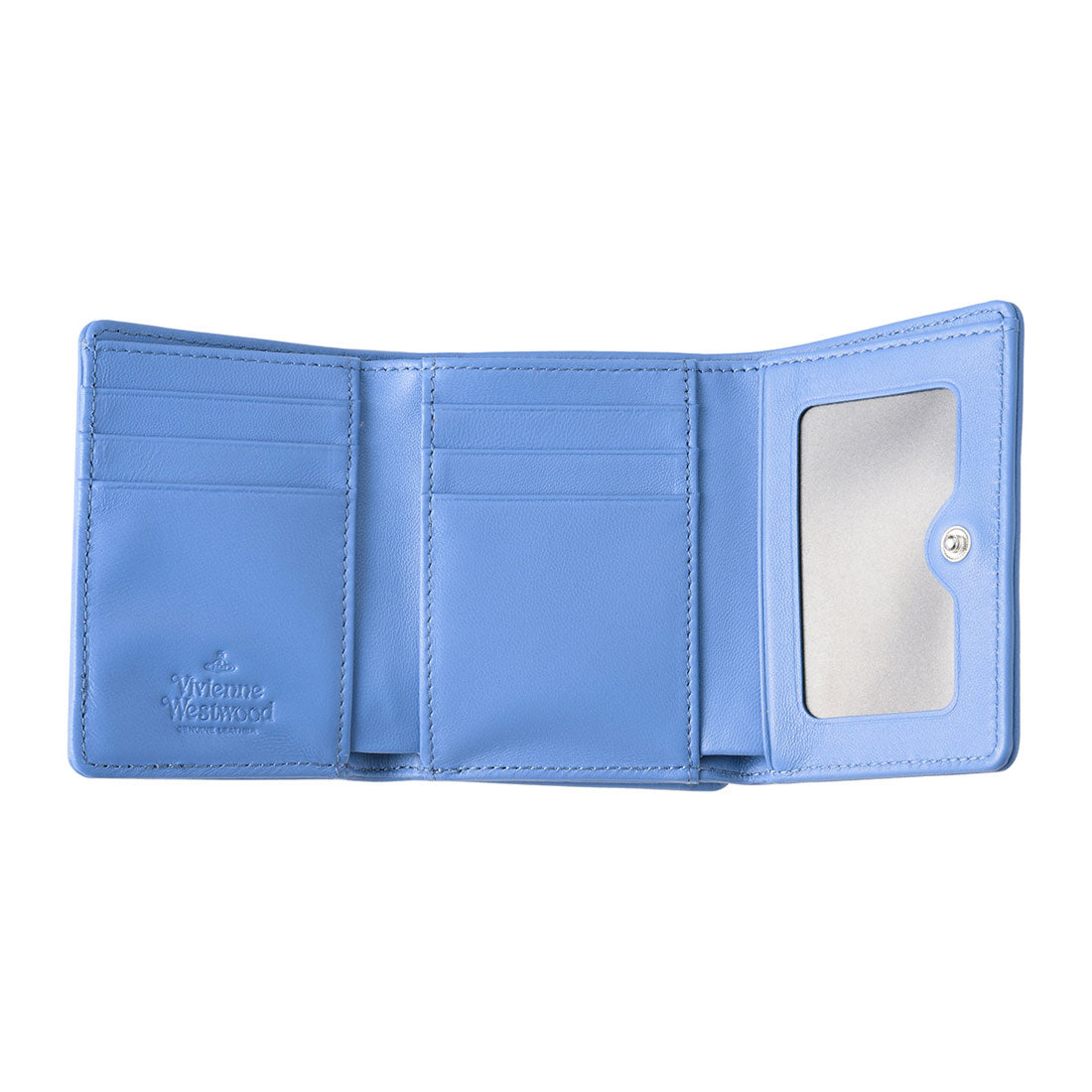 ヴィヴィアン ウエストウッド Vivienne Westwood 3つ折り財布 ナッパ SMALL FRAME WALLET 5115002KW L001L K404 BLUE （ブルー） ブルー