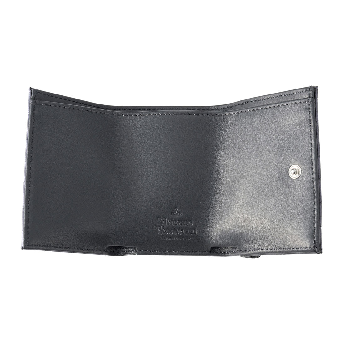 ヴィヴィアン ウエストウッド Vivienne Westwood 3つ折り財布 クロコダイル エンボス ENVELOPE BILLFOLD WITH POCKET 5115002FW L00A2 N405 ANTHRACITE （アンスラサイト） アンスラサイト
