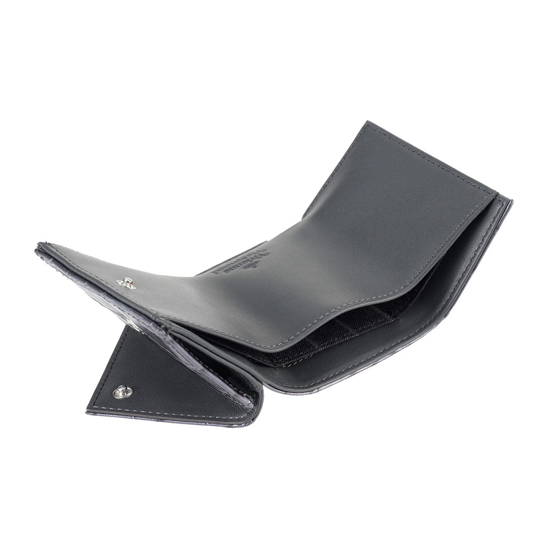ヴィヴィアン ウエストウッド Vivienne Westwood 3つ折り財布 クロコダイル エンボス ENVELOPE BILLFOLD WITH POCKET 5115002FW L00A2 N405 ANTHRACITE （アンスラサイト） アンスラサイト