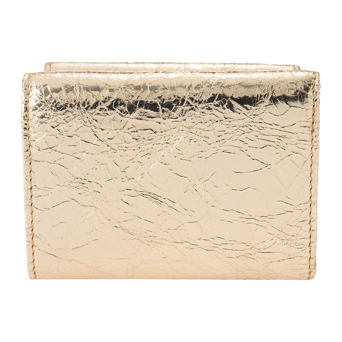 ヴィヴィアン ウエストウッド Vivienne Westwood 3つ折り財布 メタリック クリーシー レザー SMALL FLAP PURSE 5115002TW L00A7 R401 GOLD （ゴールド） ゴールド