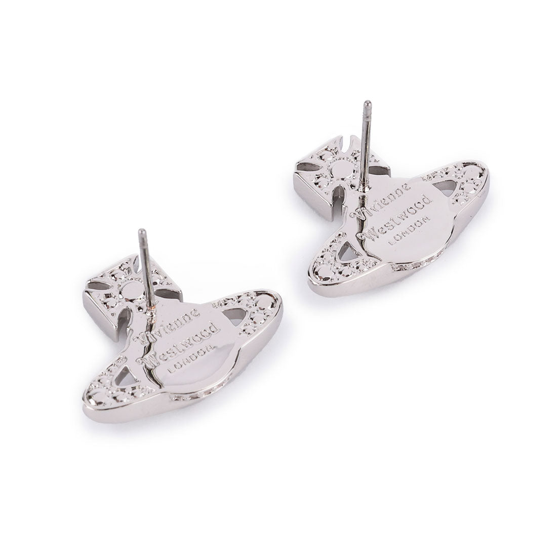 ヴィヴィアン ウエストウッド Vivienne Westwood ピアス カルメラ バスレリーフ EARRINGS 6201033A 02P102 SM PLATINUM/WHITE CZ （プラチナ/ホワイトキュービックジルコニア） プラチナ/ホワイトキュービックジルコニア
