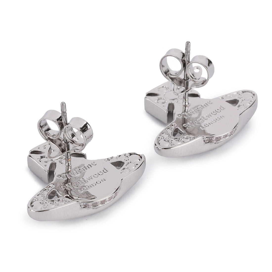 ヴィヴィアン ウエストウッド Vivienne Westwood ピアス カルメラ バスレリーフ EARRINGS 6201033A 02P102 SM PLATINUM/WHITE CZ （プラチナ/ホワイトキュービックジルコニア） プラチナ/ホワイトキュービックジルコニア