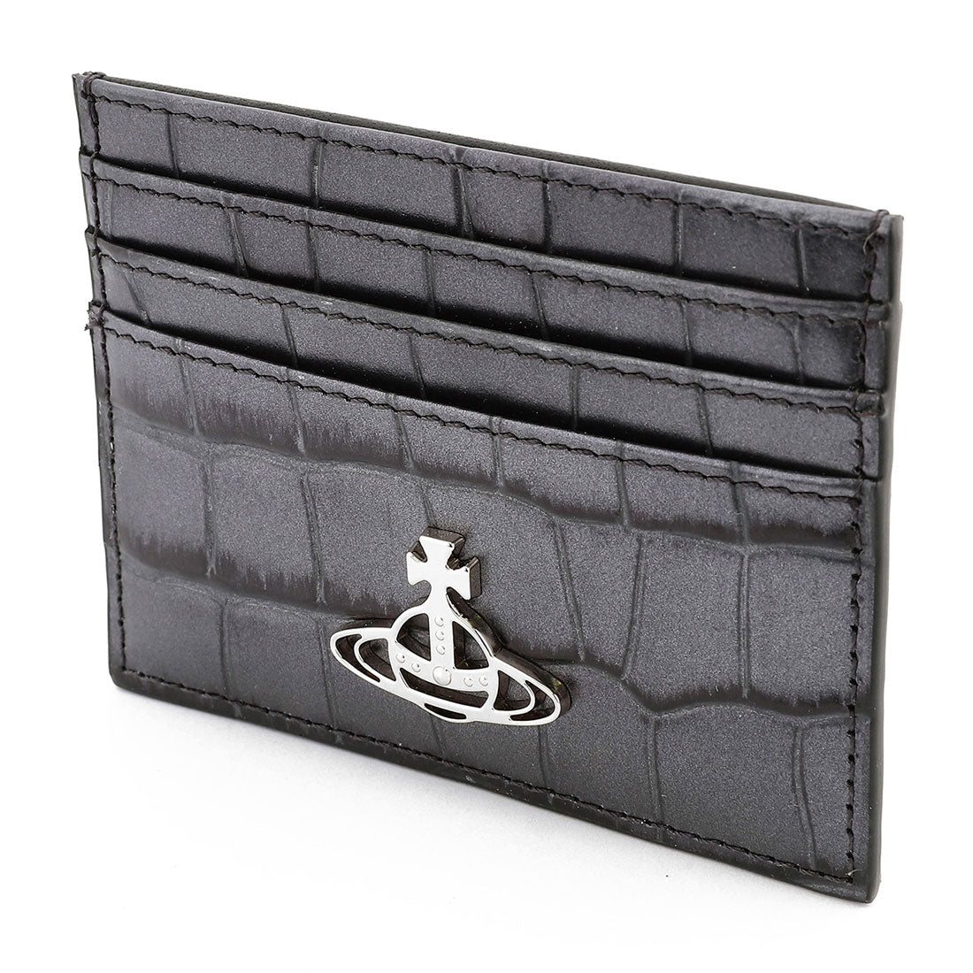 Vivian Westwood Vivienne Westwood card case embossed crocodile leather