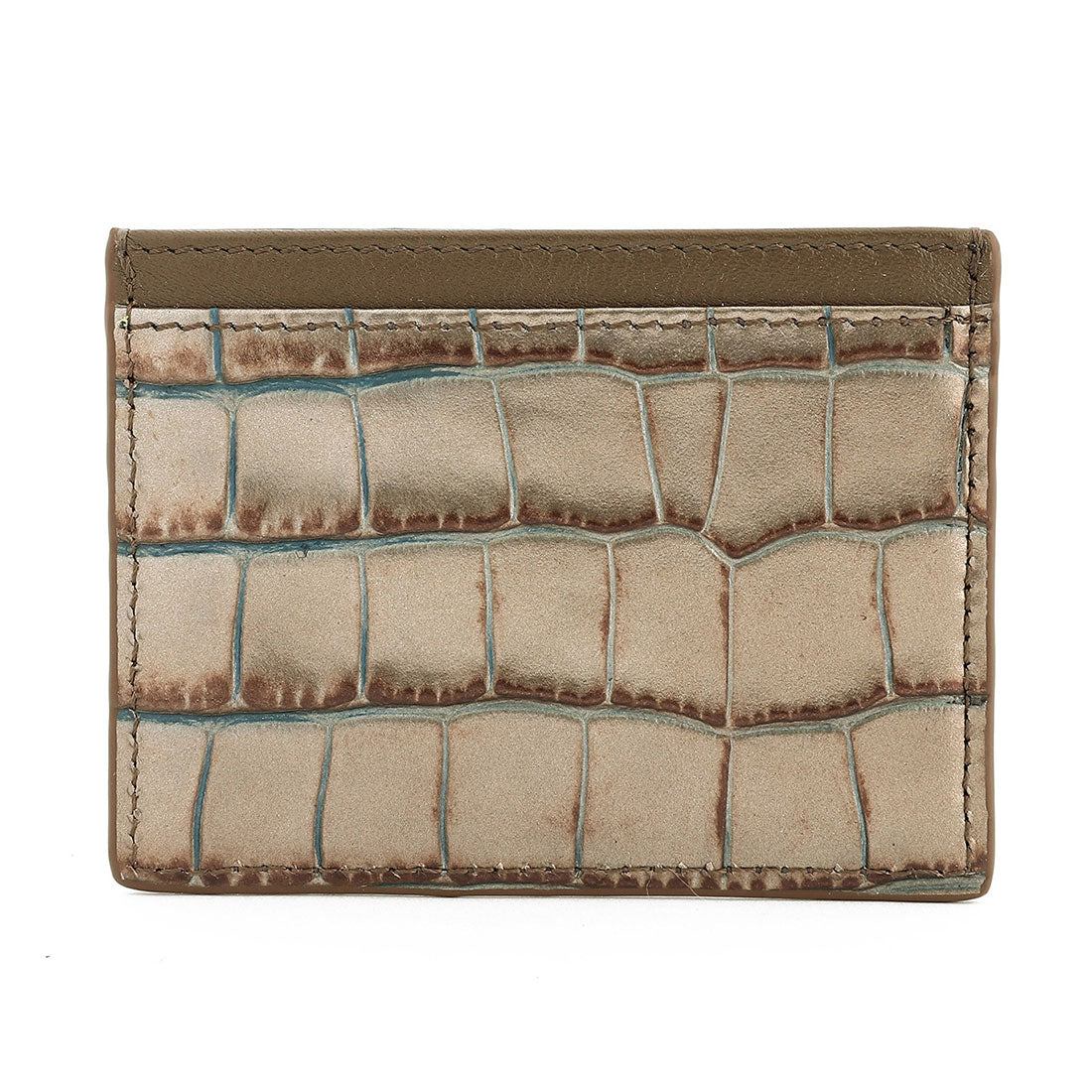 Vivian Westwood Vivienne Westwood card case embossed crocodile leather