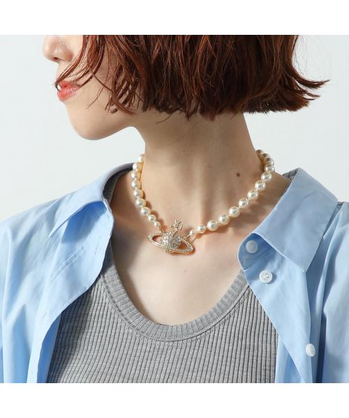 ヴィヴィアン ウエストウッド Vivienne Westwood Vivienne Westwood ネックレス ONE ROW PEARL BASRELIEF （02R202/GOLD/CREAM/CRYSTAL） 02R202/GOLD/CREAM/CRYSTAL