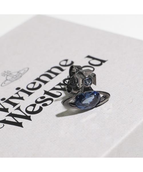 ヴィヴィアン ウエストウッド Vivienne Westwood Vivienne Westwood ピアス ALLIE 6201034Q 02S179 片耳販売 （S179/Ruthnium-DenimBlue） S179/Ruthnium-DenimBlue