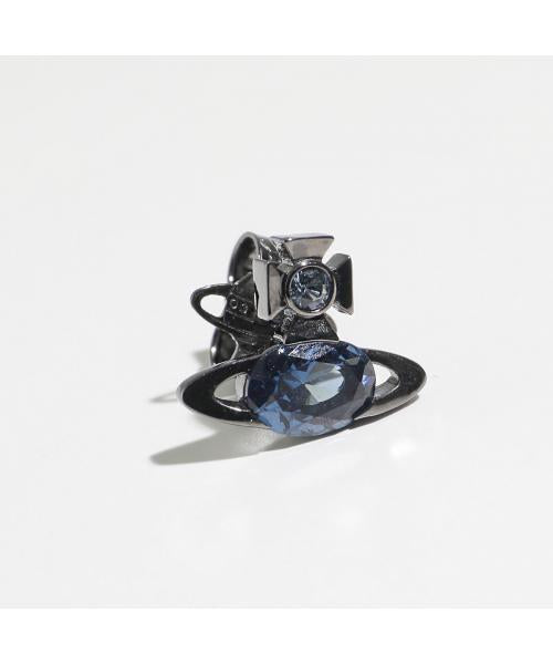 ヴィヴィアン ウエストウッド Vivienne Westwood Vivienne Westwood ピアス ALLIE 6201034Q 02S179 片耳販売 （S179/Ruthnium-DenimBlue） S179/Ruthnium-DenimBlue