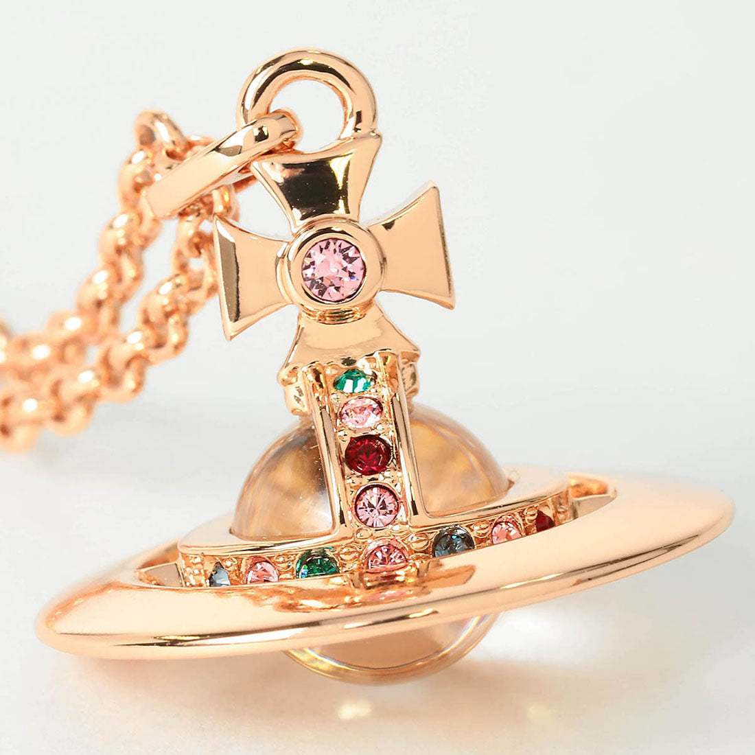 ヴィヴィアン ウエストウッド Vivienne Westwood ネックレス ニュー タイニー オーブ PENDANT NECKLACE 63020097 02G002 CN 27723267 G002 PINK GOLD （ピンクゴールド） ピンクゴールド