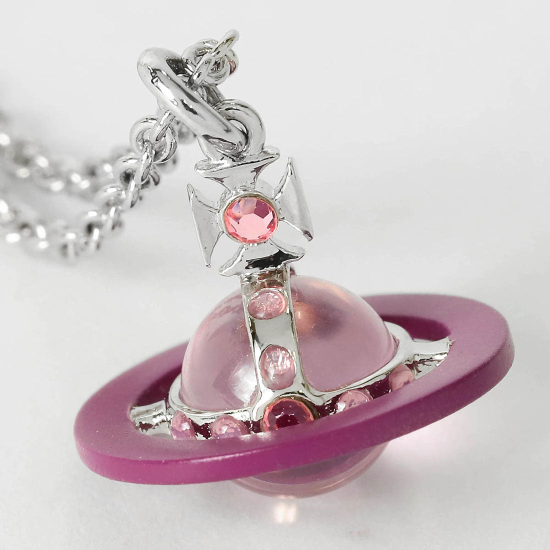 ヴィヴィアン ウエストウッド Vivienne Westwood ネックレス プティット オリジナル オーブ NECKLACE 6302039J 02P651 37383736 P651 SILVER/PURPLE （シルバー/パープル） シルバー/パープル