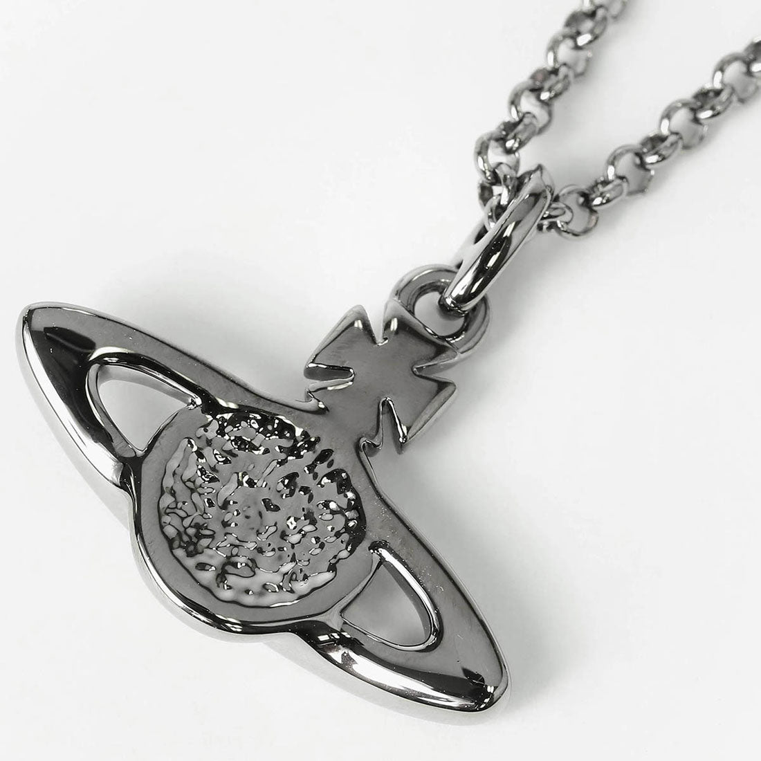 ヴィヴィアン ウエストウッド Vivienne Westwood ネックレス ミニ バス レリーフ ラインストーン ペンダント ネックレス 63020086 02S108 CN 27723235 S108 GUNMETAL （ガンメタル） ガンメタル