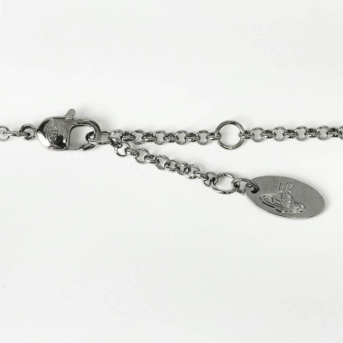 ヴィヴィアン ウエストウッド Vivienne Westwood ネックレス ミニ バス レリーフ ラインストーン ペンダント ネックレス 63020086 02S108 CN 27723235 S108 GUNMETAL （ガンメタル） ガンメタル