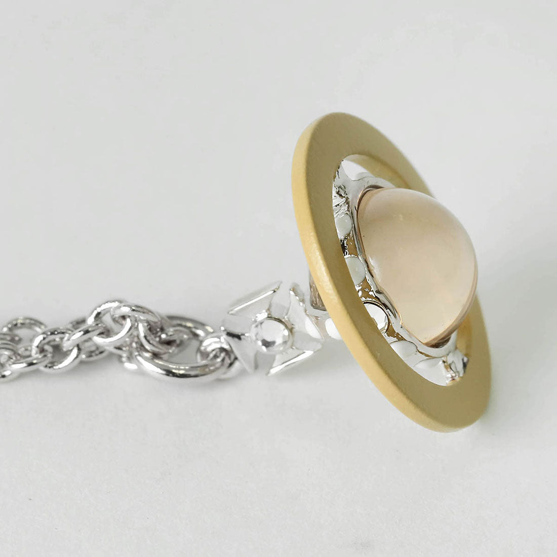 ヴィヴィアン ウエストウッド Vivienne Westwood ネックレス マン プティット オリジナル オーブ NECKLACE 630203CH 02P674 37383749 P674 SILVER/KHAKI （シルバー/カーキ） シルバー/カーキ