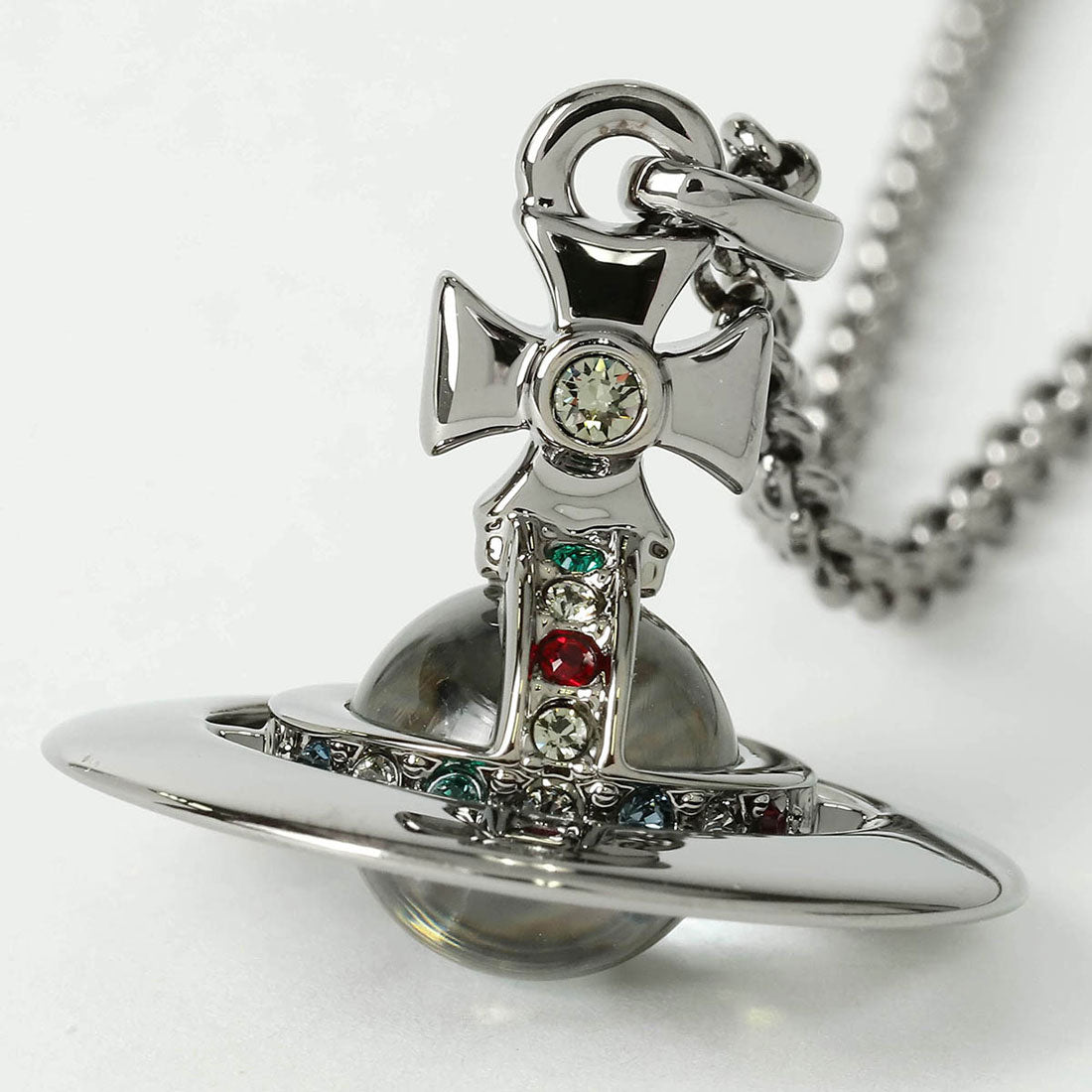 ヴィヴィアン ウエストウッド Vivienne Westwood ネックレス ニュー タイニー オーブ PENDANT NECKLACE 63020097 02S001 CN 27723270 S001 GUNMETAL （ガンメタル） ガンメタル