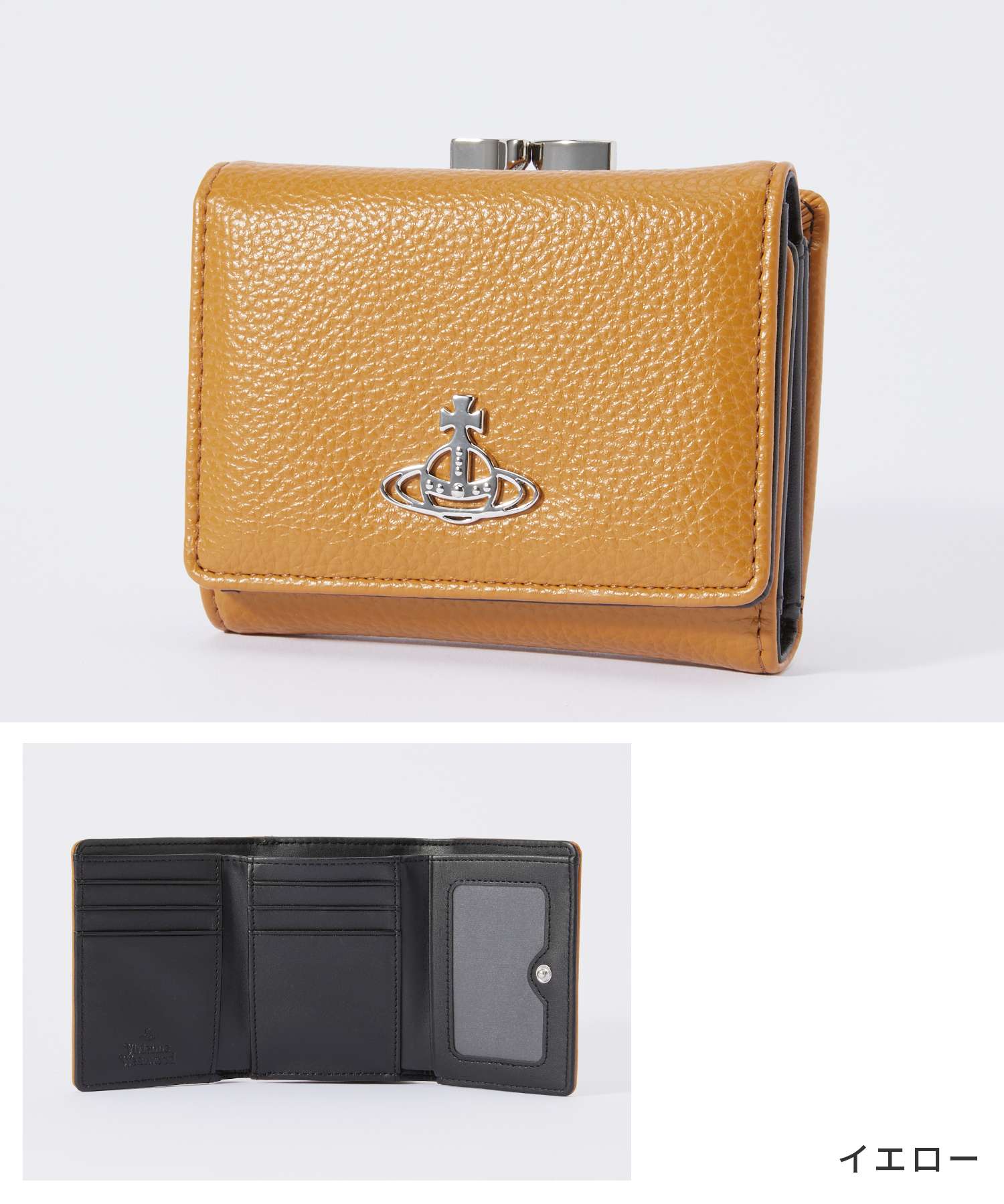 2019SS　ヴィヴィアン　 DOT STRAP WALLET Vivienne Westwood 51010018 S000D Tri-fold Wallet RE-VEGAN GRAIN SMALL
