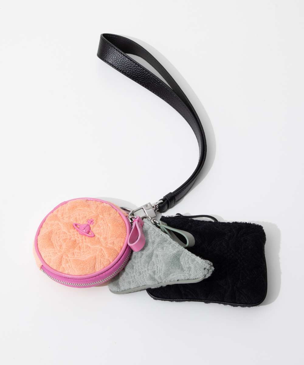 ヴィヴィアン ウエストウッド Vivienne Westwood 5204005CU K003E ポーチ TOWELLING MULTI POUCH レディース マルチポーチセット レザーストラップ  オーブ マルチケース （マルチ） マルチ