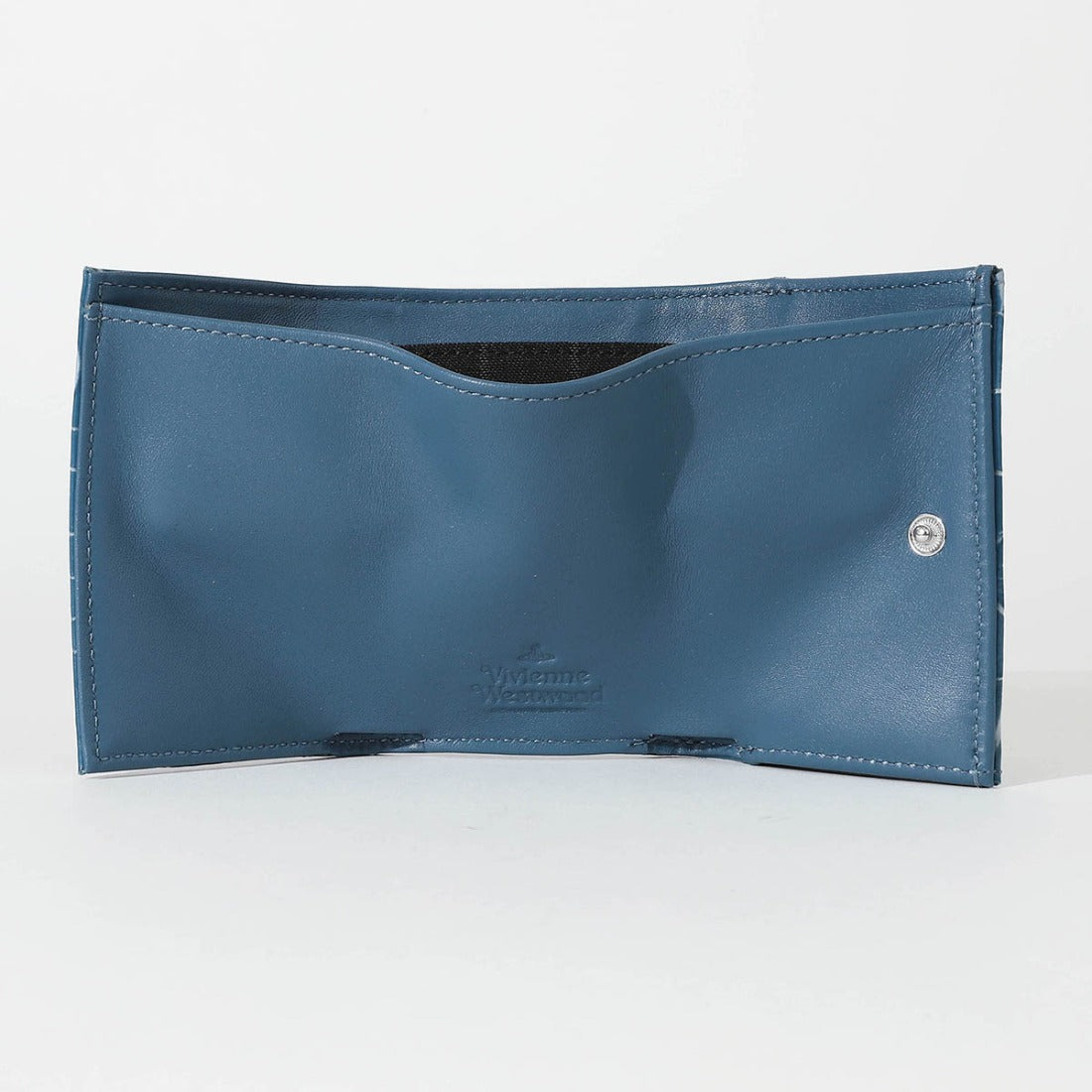 ヴィヴィアン ウエストウッド Vivienne Westwood 3つ折り財布 クロコダイル エンボス ENVELOPE BILLFOLD WITH POCKET 5115002EW L0098 （ブルー） ブルー
