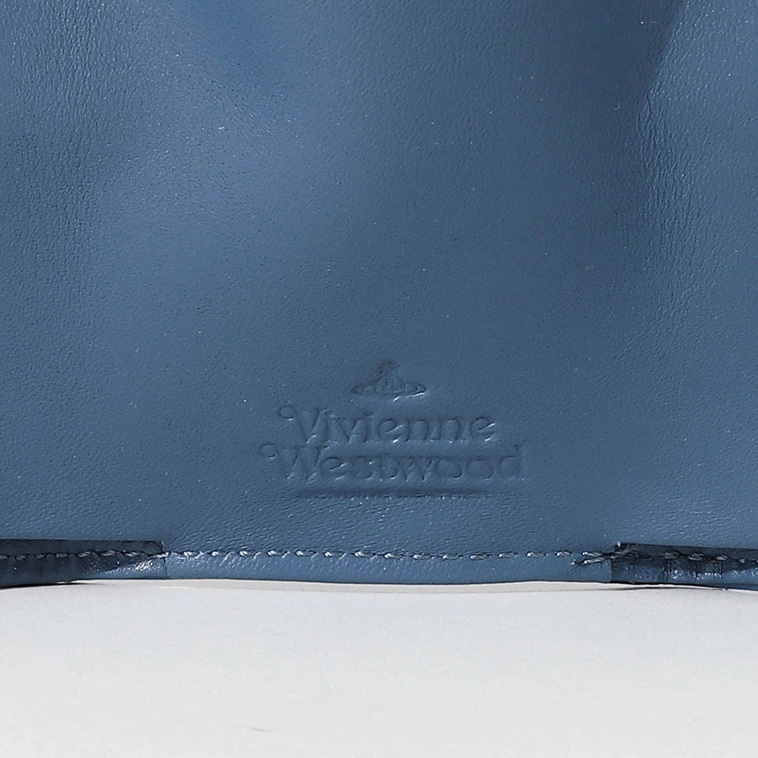 ヴィヴィアン ウエストウッド Vivienne Westwood 3つ折り財布 クロコダイル エンボス ENVELOPE BILLFOLD WITH POCKET 5115002EW L0098 （ブルー） ブルー