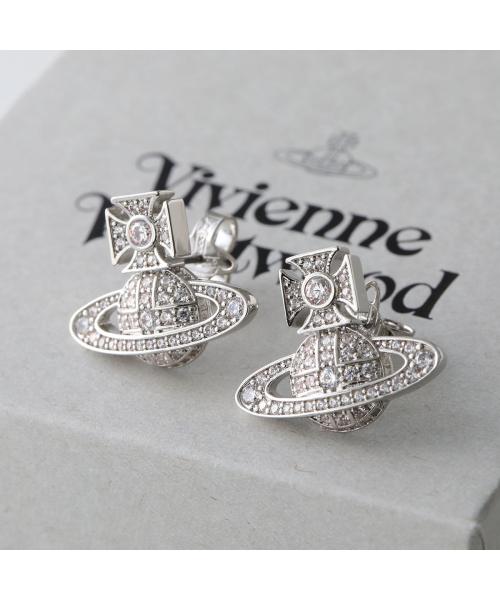 ヴィヴィアン ウエストウッド Vivienne Westwood Vivienne Westwood ピアス CARMELA BAS RELIEF 6201033A （P102/PLATINUM/WHITE-CZ） P102/PLATINUM/WHITE-CZ