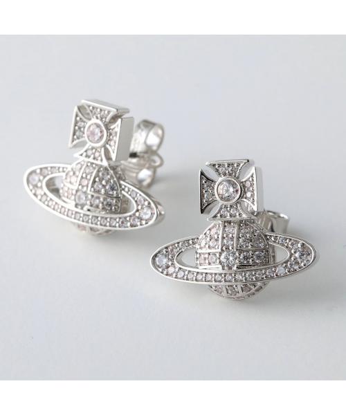 ヴィヴィアン ウエストウッド Vivienne Westwood Vivienne Westwood ピアス CARMELA BAS RELIEF 6201033A （P102/PLATINUM/WHITE-CZ） P102/PLATINUM/WHITE-CZ