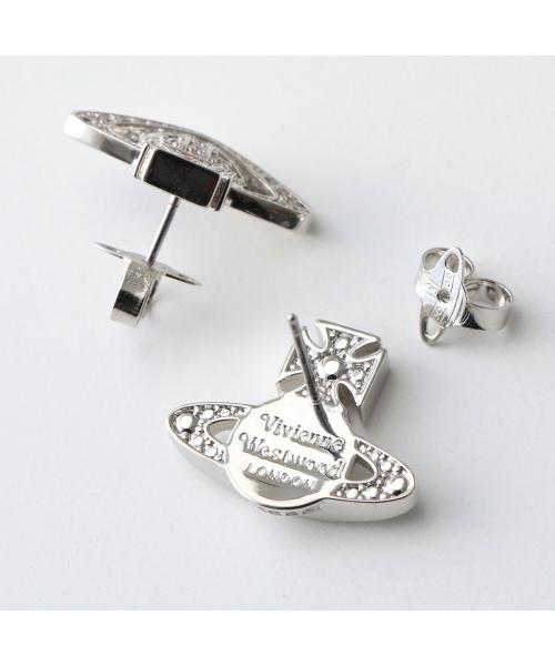 ヴィヴィアン ウエストウッド Vivienne Westwood Vivienne Westwood ピアス CARMELA BAS RELIEF 6201033A （P102/PLATINUM/WHITE-CZ） P102/PLATINUM/WHITE-CZ