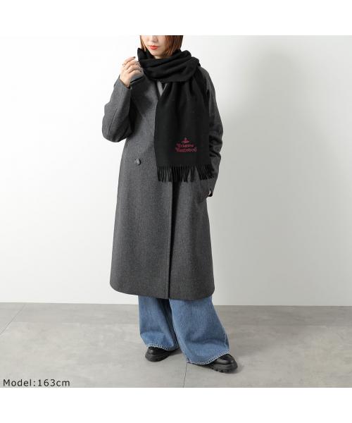 Vivienne Westwood ブラック マフラー 30x180cm ヴィヴィアンウエストウッド マフラー メンズ レディース ブラック