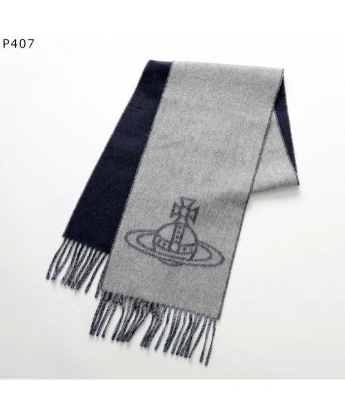 Vivienne Westwood マフラ ライトグレー Vivienne Westwood Vivienne Westwood Scarf 81030006 W00ZH Reversible