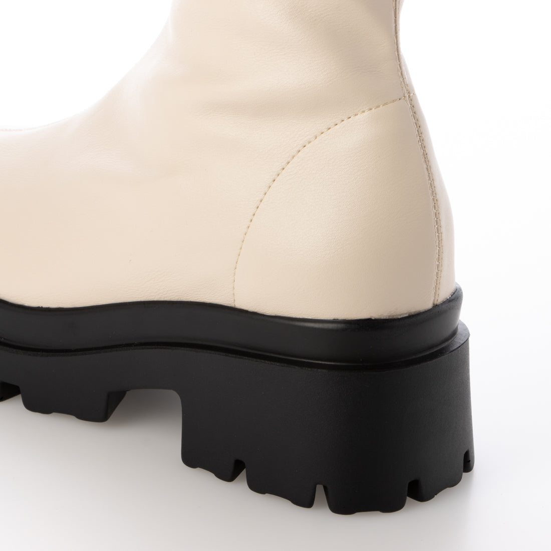 ヴィヴィアン VIVIAN 厚底ストレッチミドルブーツ （ベージュ） ベージュ