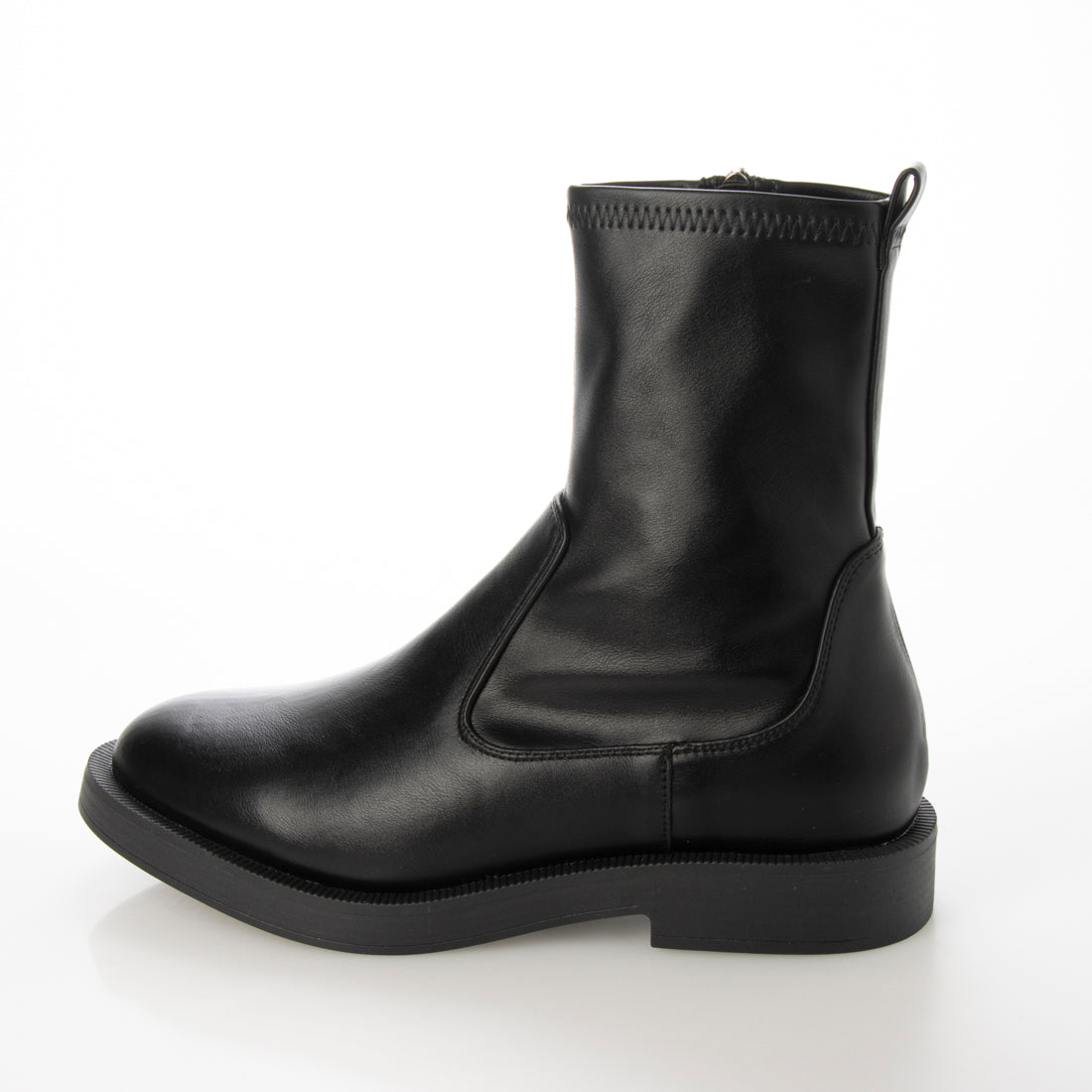 ヴィヴィアン VIVIAN 厚底ブラックソールストレッチショートブーツ （ブラック） ブラック