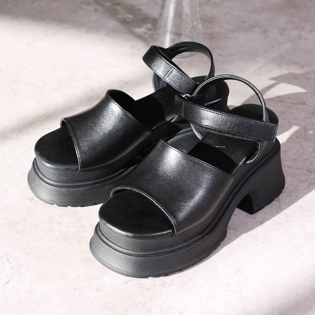 viviennewestwood サンダル Vivienne Westwood◇Alex スタッド サンダル◇レザー ブラック