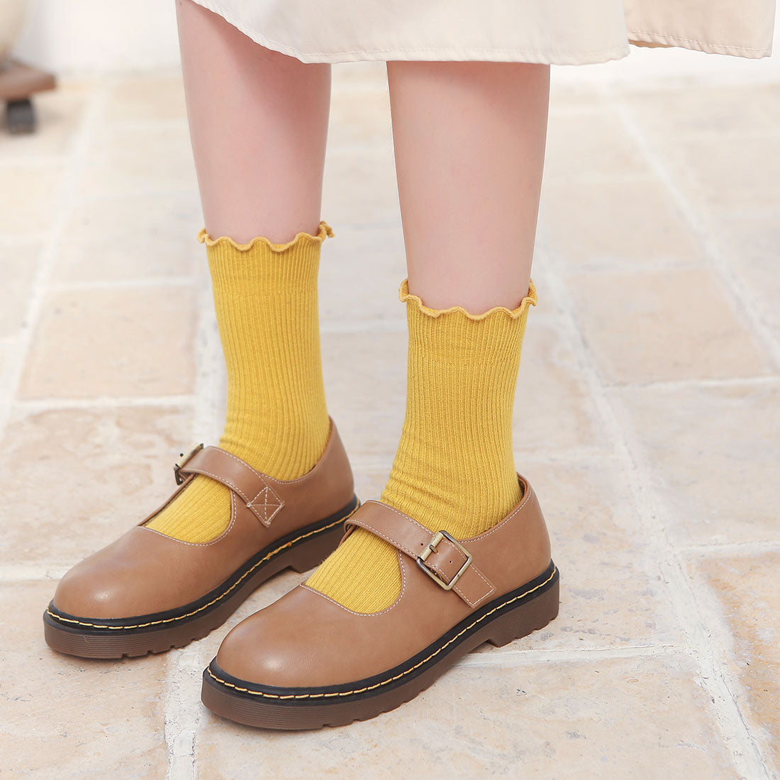 ヴィヴィアン VIVIAN フリルリブソックス