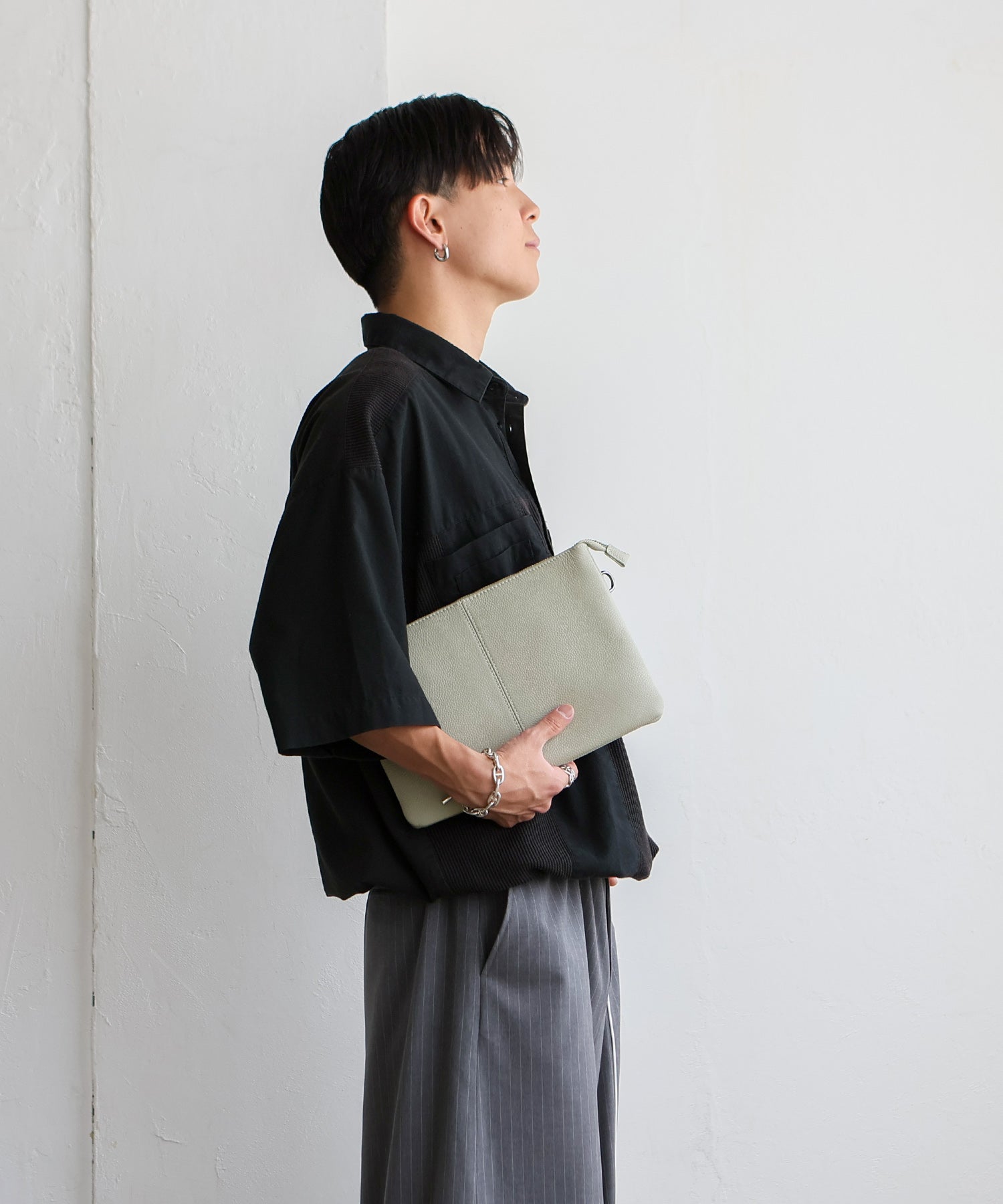 ヴィータフェリーチェ VitaFelice 本革2wayショルダーバッグ （LGRAY） LGRAY