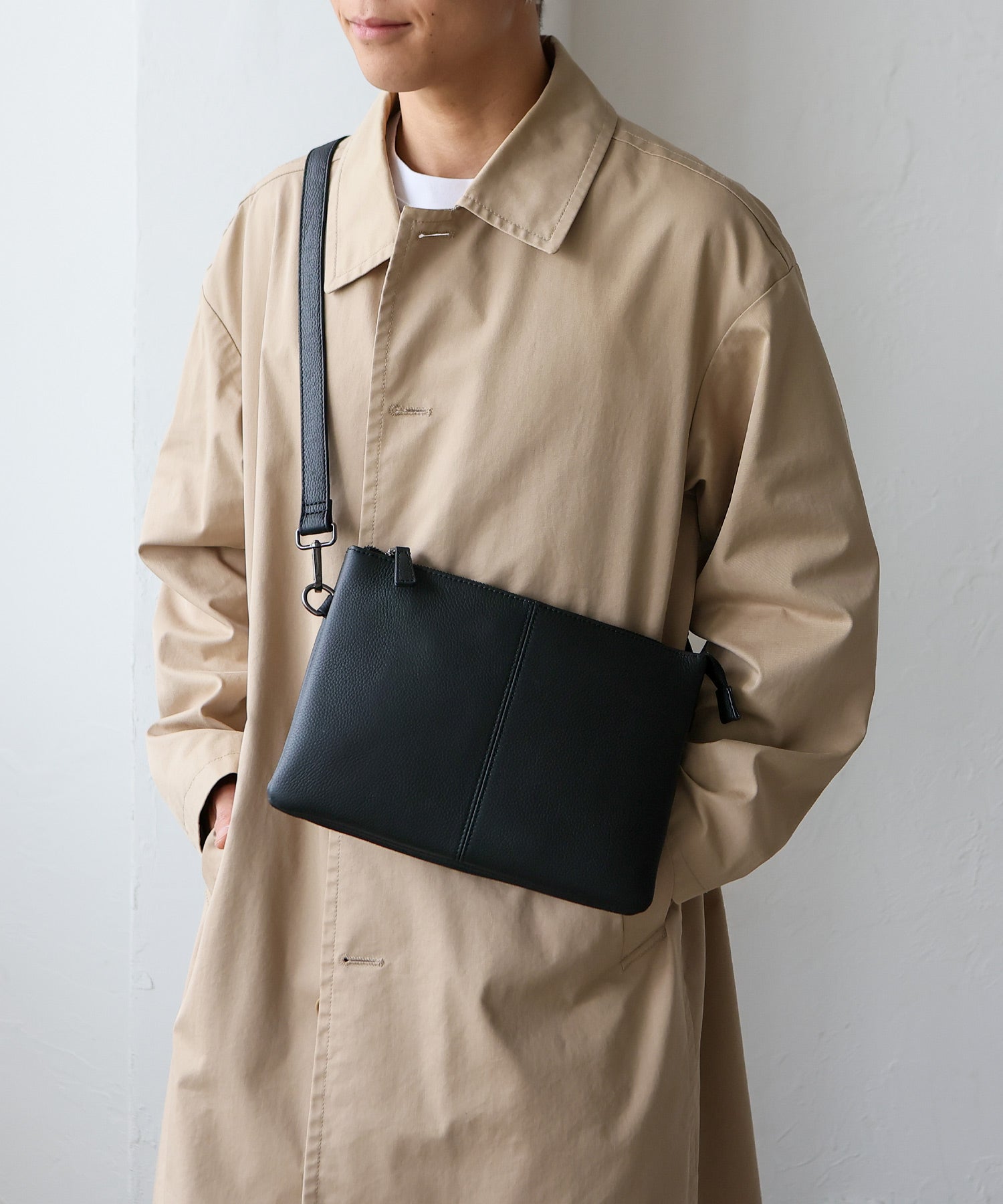 ヴィータフェリーチェ VitaFelice 本革2wayショルダーバッグ （LGRAY） LGRAY