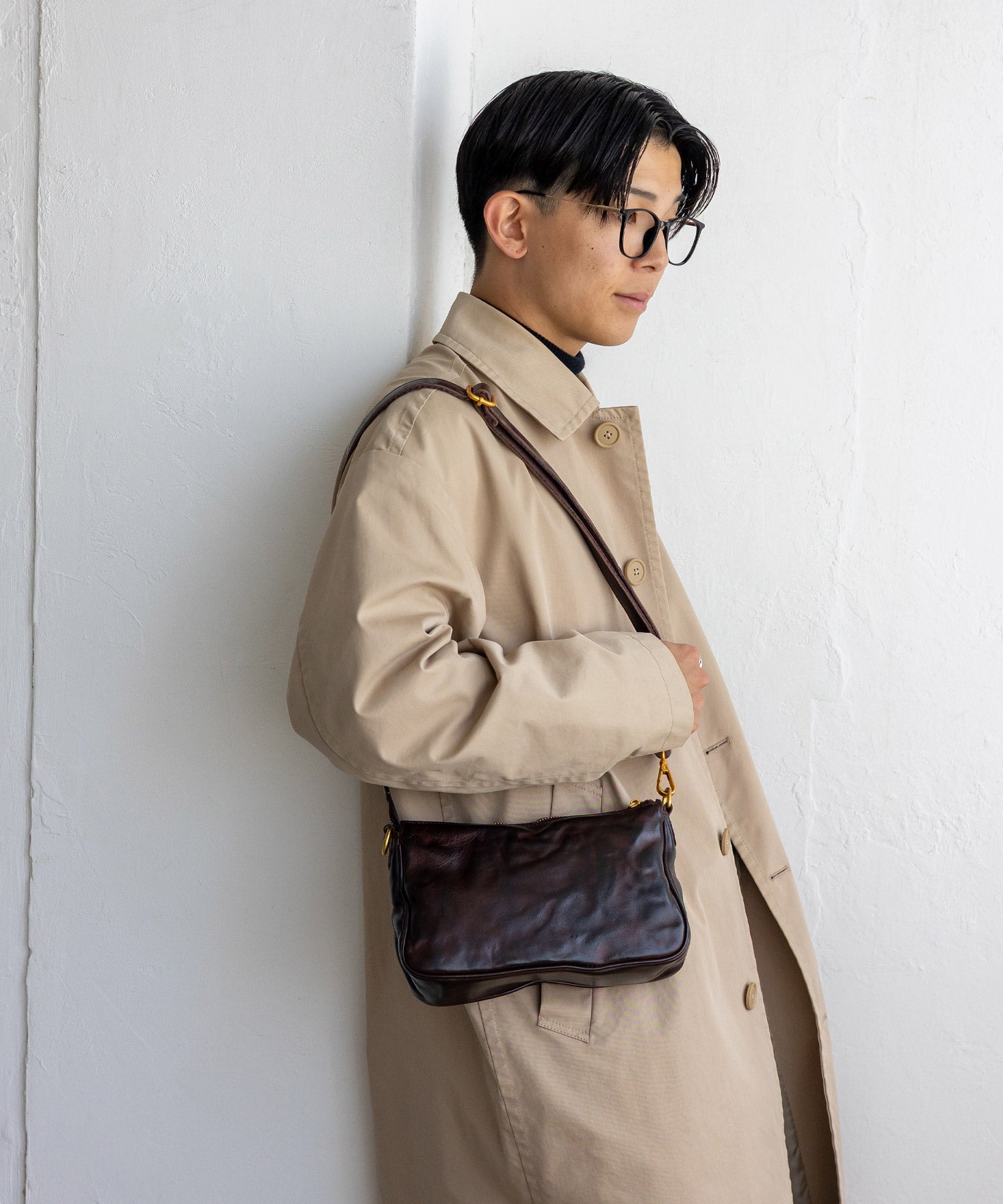 ヴィータフェリーチェ VitaFelice ヴィンテージレザー2wayミニショルダー （CAMEL） CAMEL