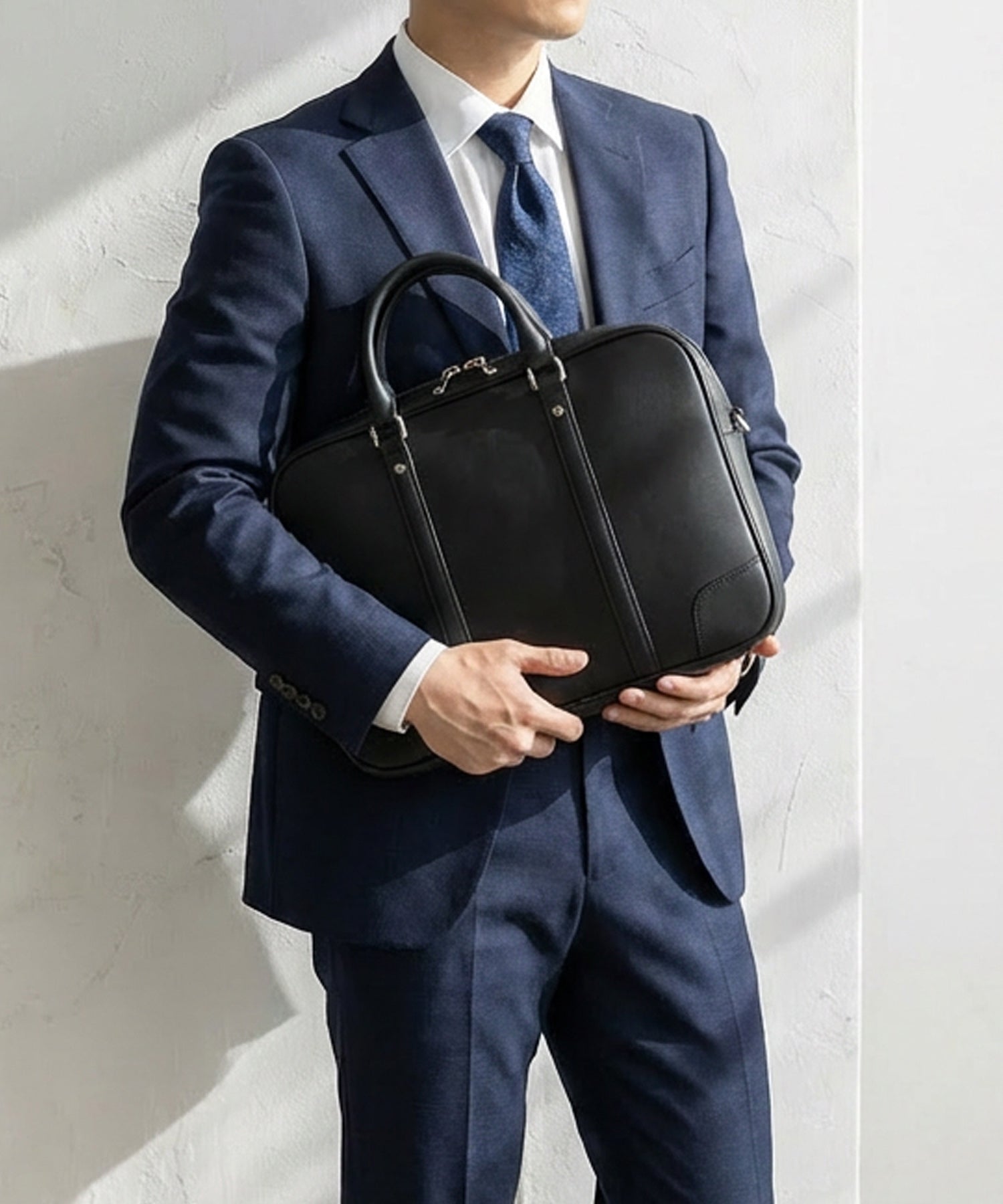 ヴィータフェリーチェ VitaFelice ラウンドファスナー2wayビジネスバッグ （NAVY） NAVY