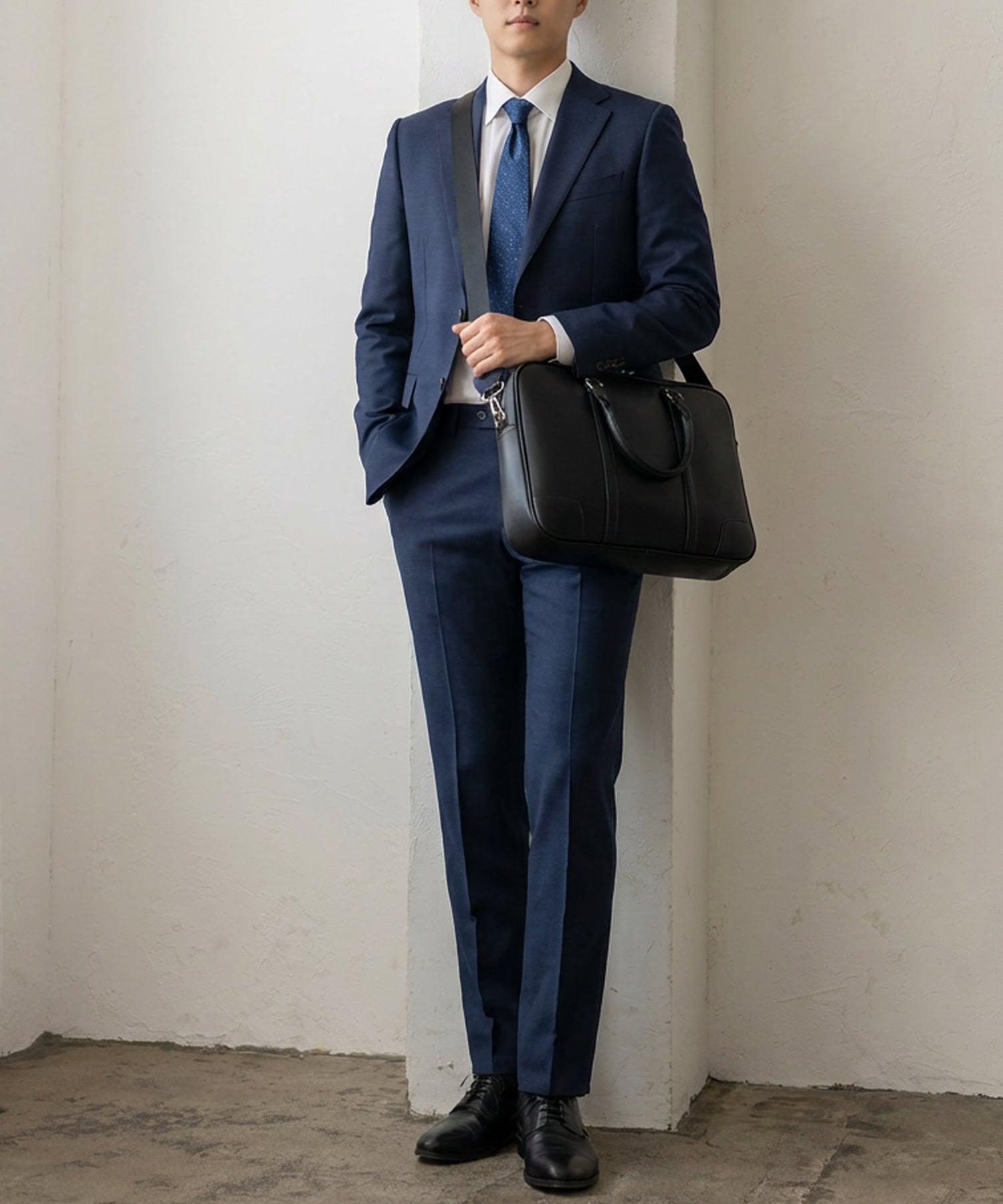 ヴィータフェリーチェ VitaFelice ラウンドファスナー2wayビジネスバッグ （NAVY） NAVY
